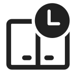 Dual Screen Clock SVG Icon